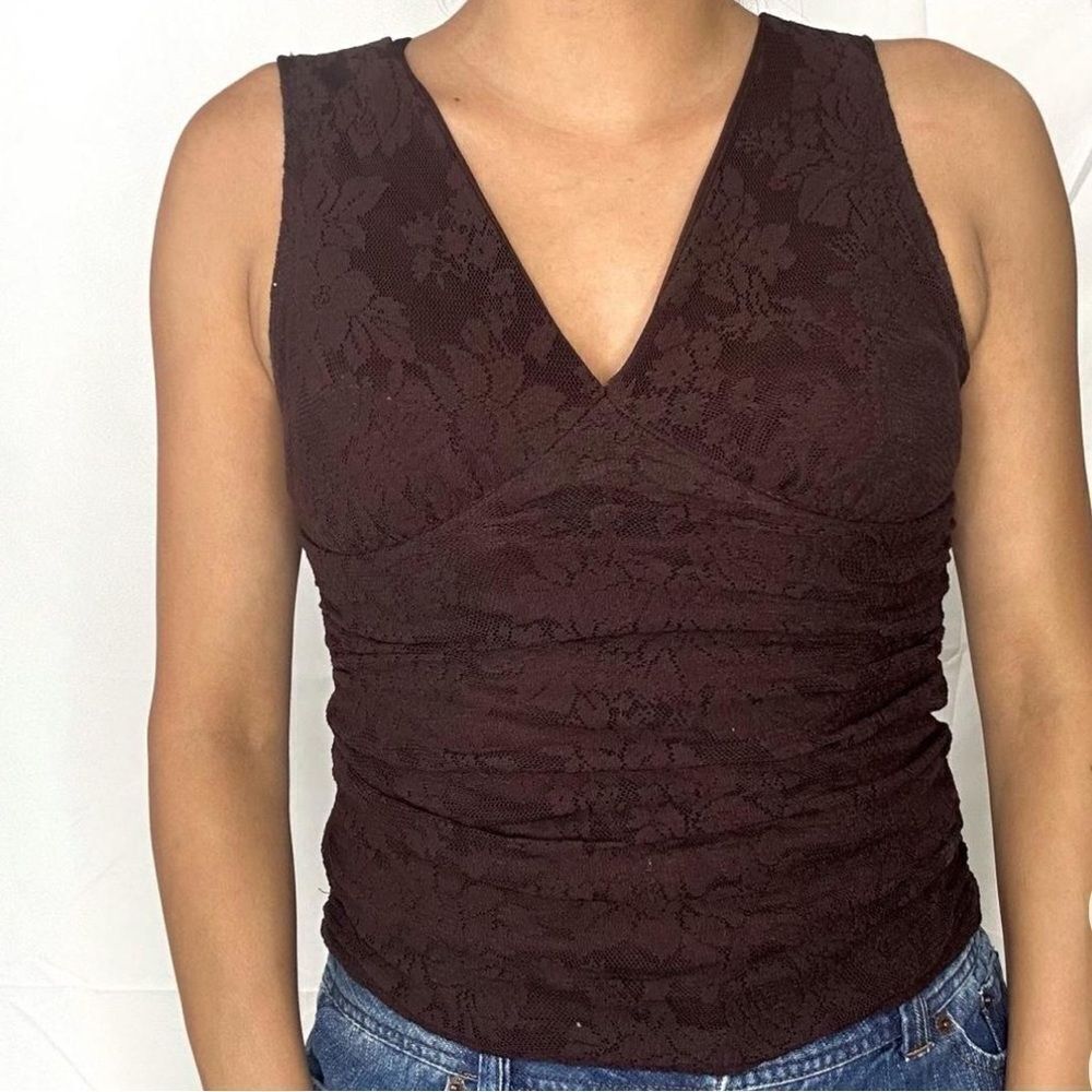 Rampage Clothing Company Elegant Brown Sleeveless Top